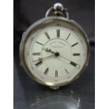 A Victorian silver cased chronograph centre seconds Goliath pocket watch signed Lichtenstein