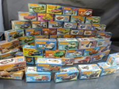 Collection of approx 62 boxed Matchbox vintage car - To incude 75 Carabo, 6 Mercedes 350SL, 38 Model