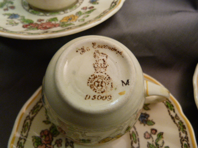 Royal Doulton 'The Cavendish' part coffee service along with a selection of Victorian handpainted - Image 5 of 5