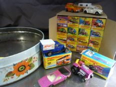 Collection of vintage boxed matchbox die-cast cars - to include - No.36 Formula 5000, No.74 Toe Joe,