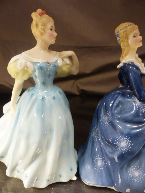 Three Royal Doulton lady figurines - Fragnance HN2334, Adrienne HN2304 and Enchantment HN2178 - Image 4 of 21