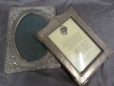 Hallmarked silver mounted photo frame Birmingham 1908. Condition - Excellent for age with very few