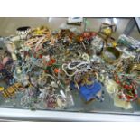 Large collection of vintage and modern costume jewellery