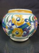 Poole Pottery - A small baluster red bodied vase, stamped Carter Stabler Adams Ltd Poole England and