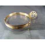 A 9ct childs bracelet and 9ct gents ring (no stone) total weight 8.3g