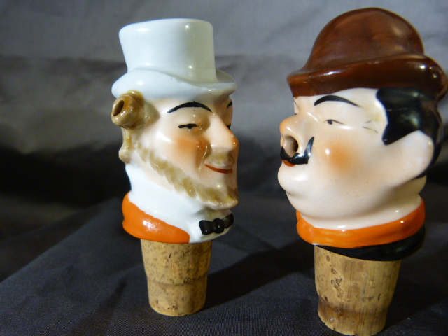 Three German Porcelain bottle pourers - Image 4 of 4