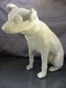 Cast metal model of 'Nipper' the HMV dog