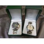 Two boxed watches (Welsh). One Marked Royal Marines Commando to strap. The other unmarked