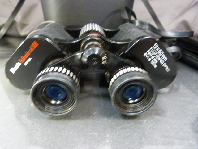 Pair of Boots Admiral III 12x50mm binoculars, cased. Along with a Sirius 10x25mm Field Monocular - Image 3 of 3