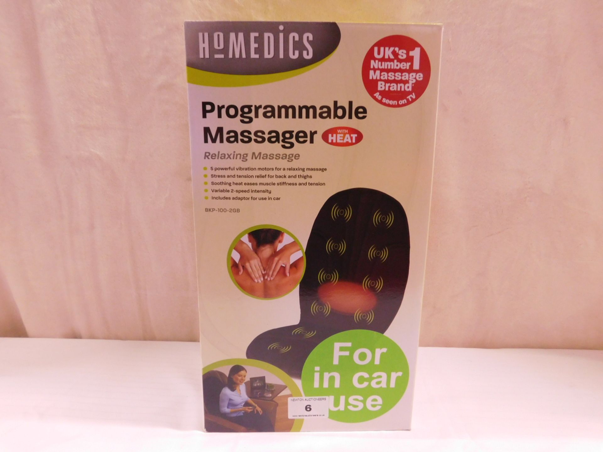 1 BOXED HOMEDICS PROGRAMMABLE MASSAGER WITH HEAT RRP £59.99