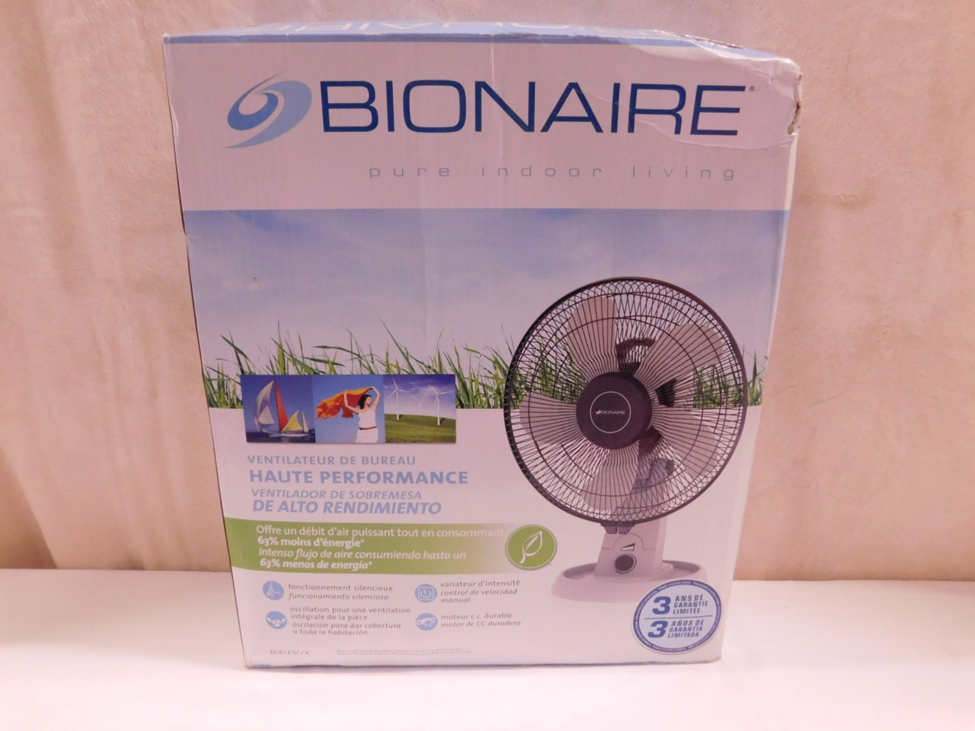 1 BOXED BIONAIRE HIGH PERFORMANCE DESK FAN £49.99