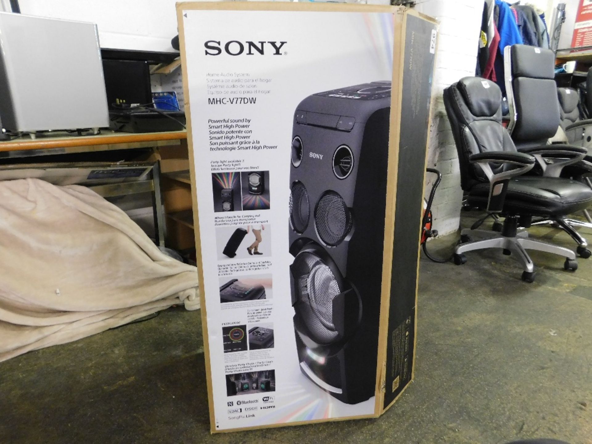 1 BOXED SONY MHC-V7D HOME AUDIO SYSTEM WITH REMOTE CONTROL RRP £489.99