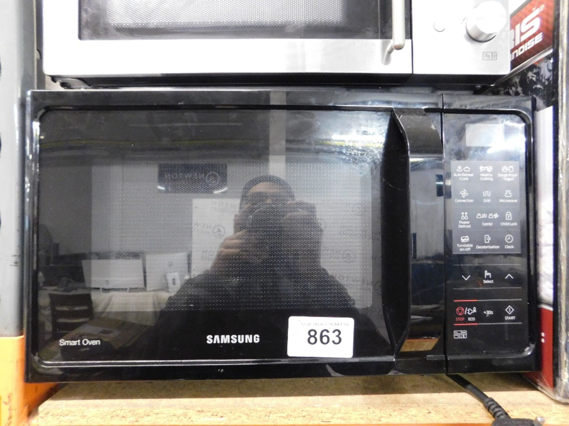 1 SAMSUNG MC28H5013AS 28L BLACK CONVECTION MICROWAVE OVEN RRP £229.99