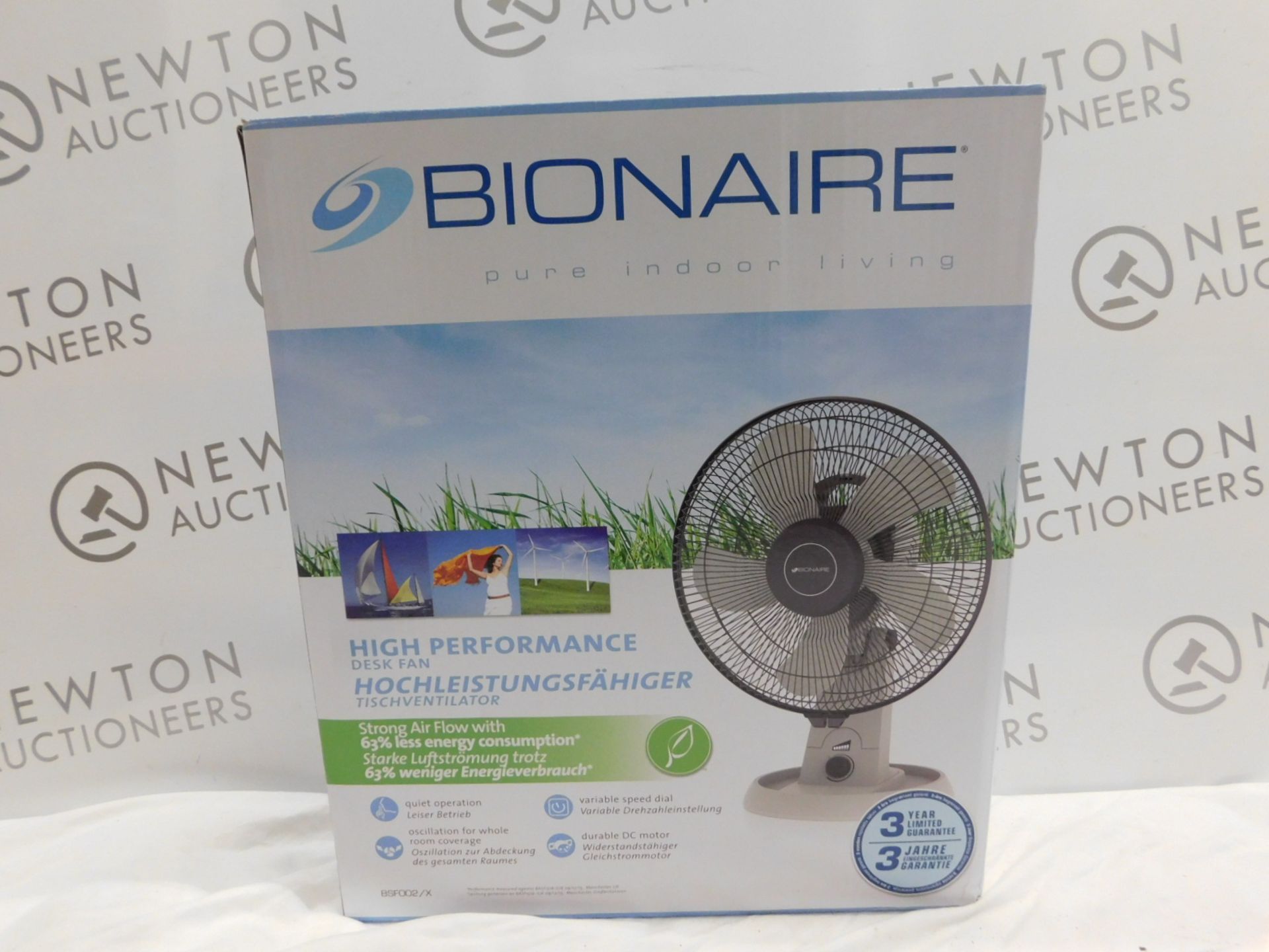 1 BOXED BIONAIRE HIGH PERFORMANCE DESK FAN £49.99