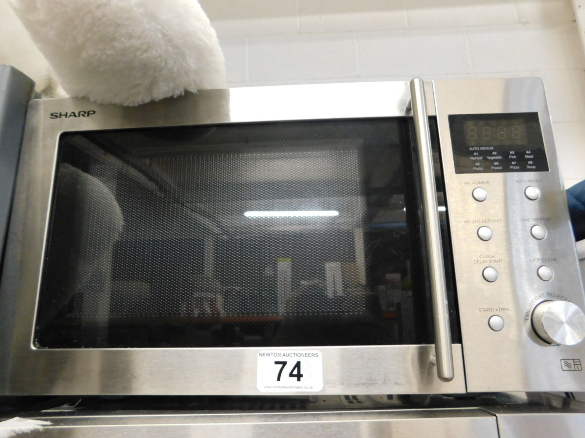 1 SHARP SOLO 23 LITRE STAINLESS STEEL MICROWAVE OVEN RRP £179.99