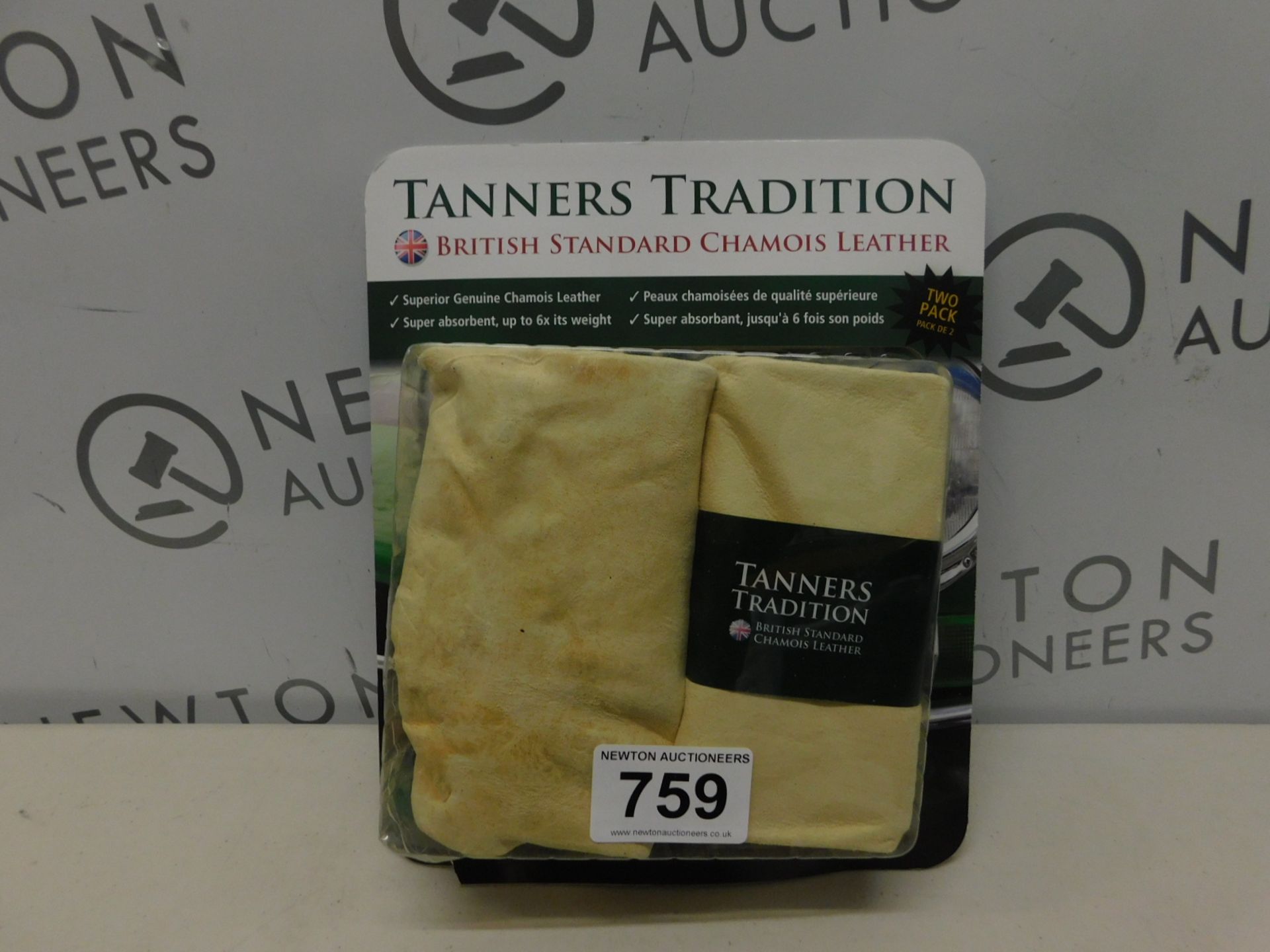 1 PACK OF 2 TANNERS TRADITION CHAMOIS LEATHER RRP £29.99