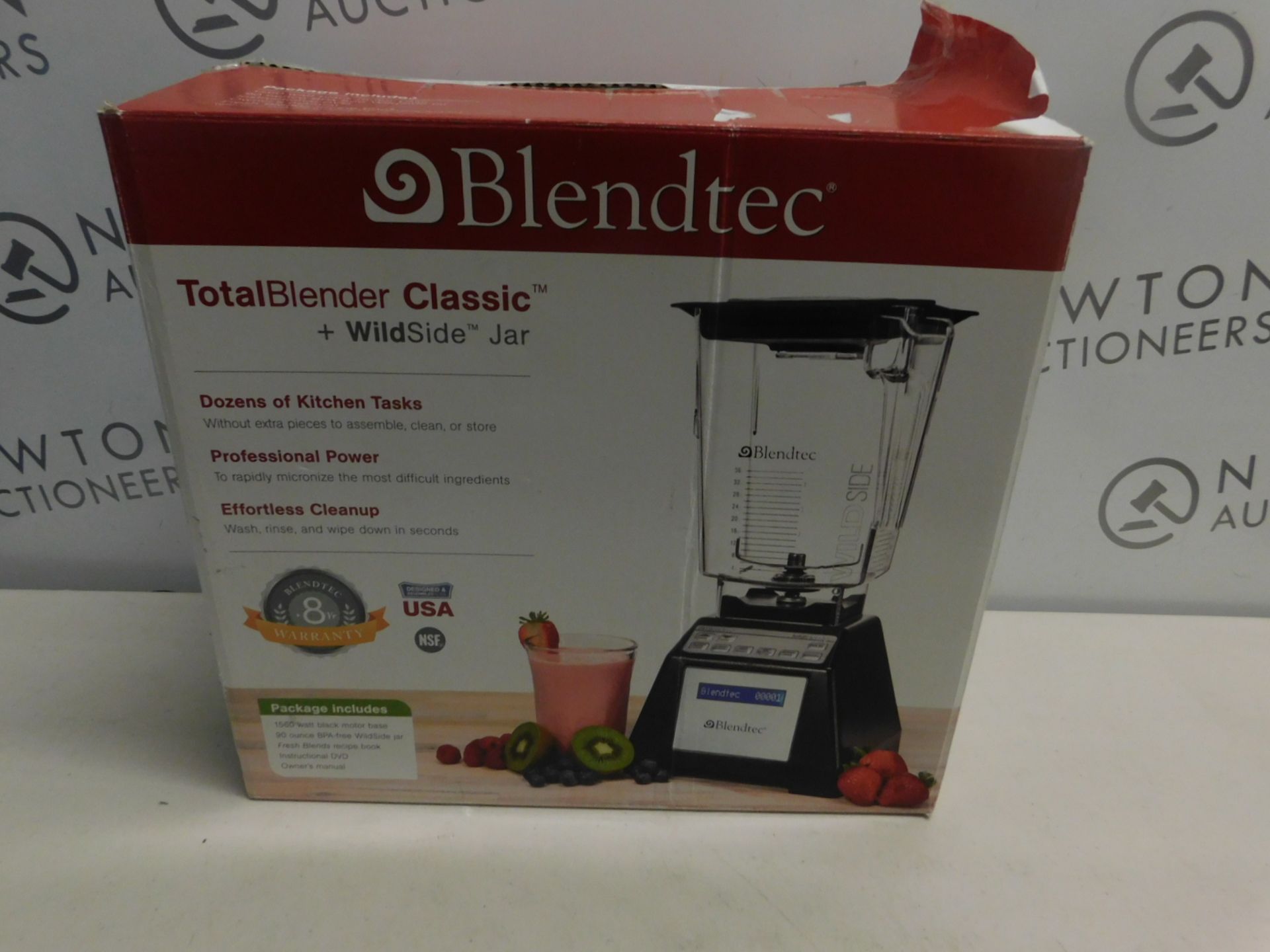 1 BOXED BLENDTEC TOTAL BLENDER CLASSIC + WILDSLIDE JAR RRP £449.99