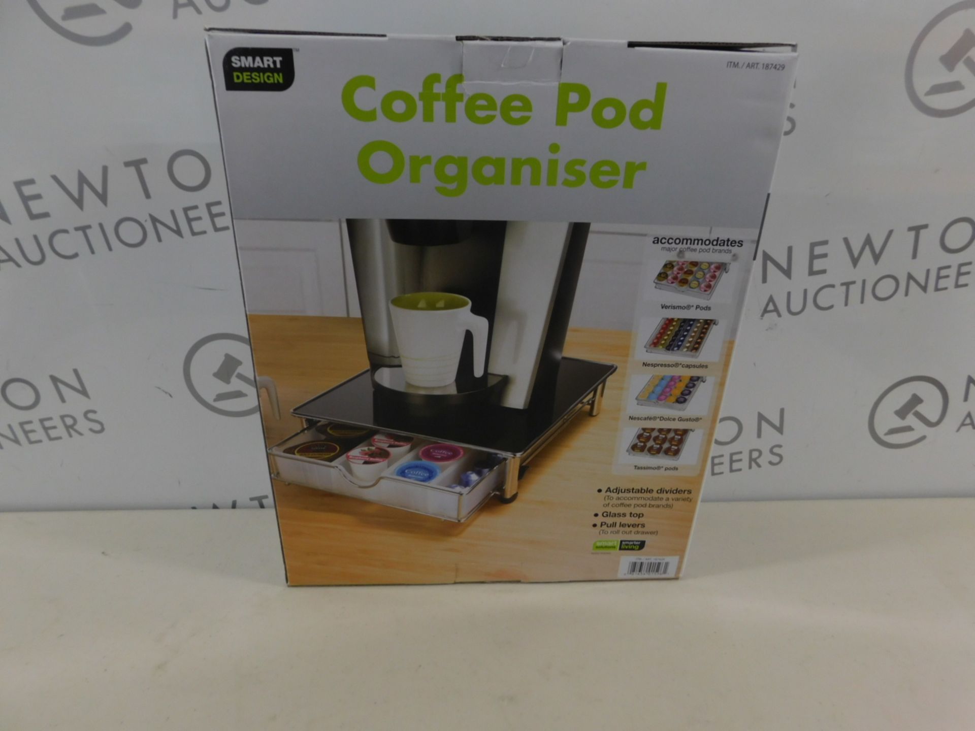 1 BOXED SMART DESIGN COFFEE POD ORGANISER RRP £39.99