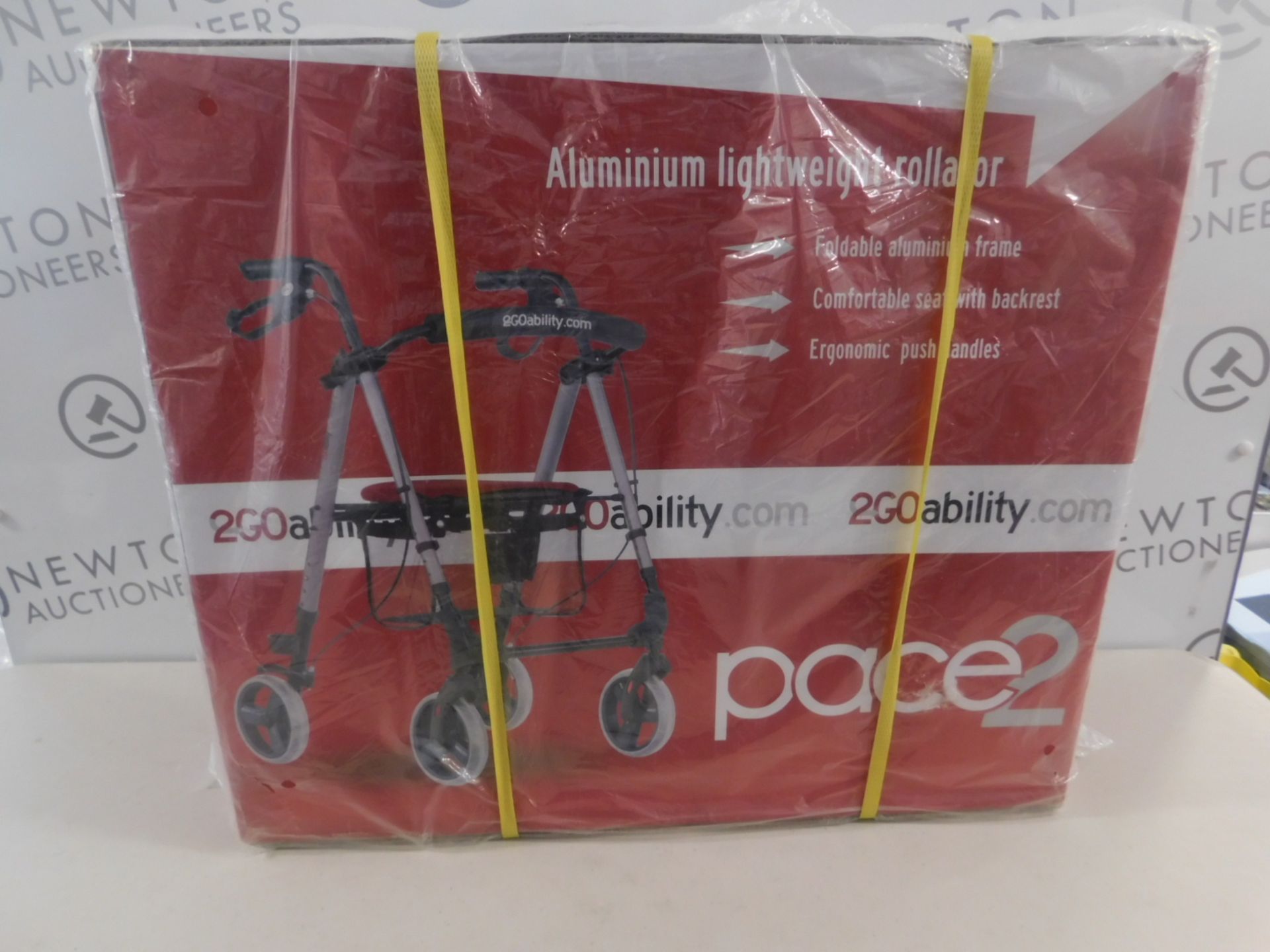 1 BOXED 2GO PACE 2 ABILITY ALUMINIUM LIGHTWEIGHT ROLLATOR RRP £199