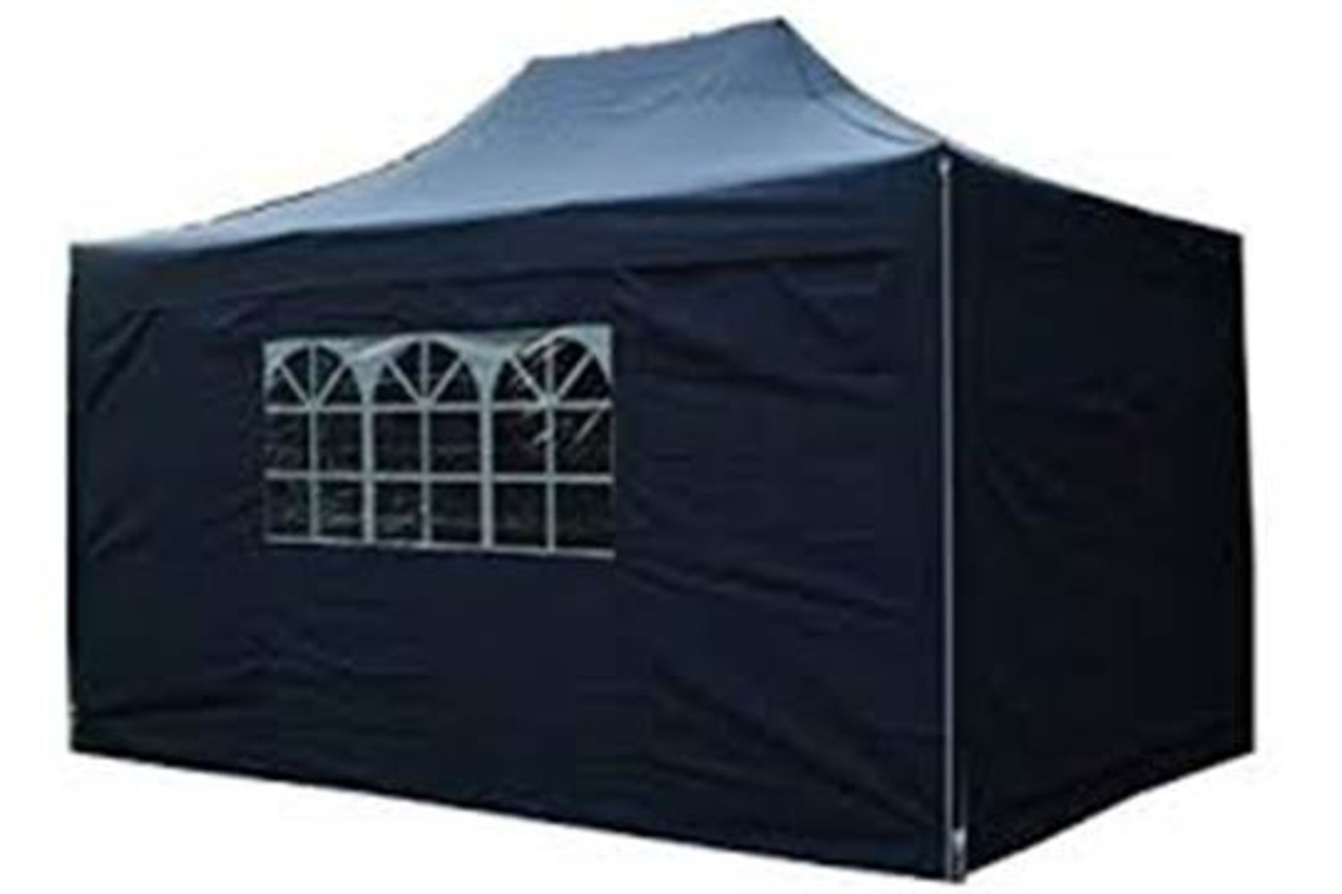 1 BOXED BLUE GARDEN GAZEBO 3M X 4.5M RRP £149.99