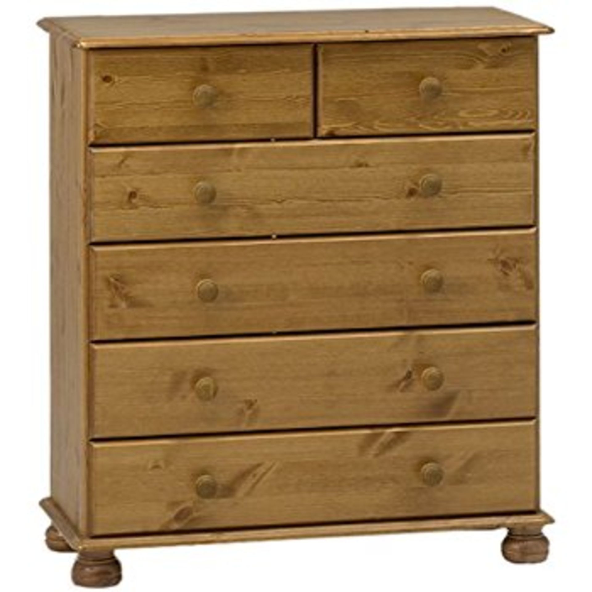 1 BOXED RICHMOND 2+4 DEEP CHEST OF DRAWER PINE RRP £149