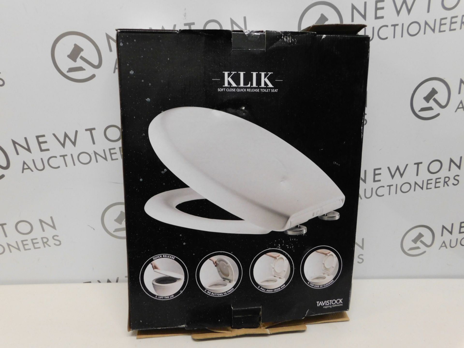 1 BOXED TAVISTOCK KLIK SOFT CLOSE QUICK RELEASE TOILET SEAT RRP £39.99