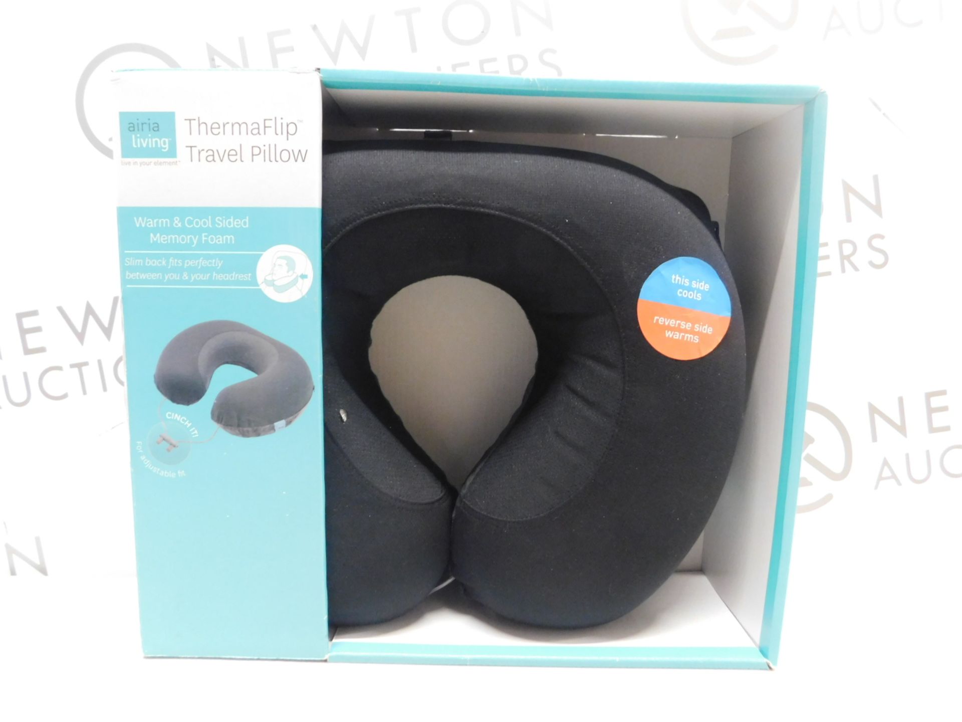 1 BOXED AIRIA LIVING THERMAFLIP TRAVEL PILLOW RRP £34.99