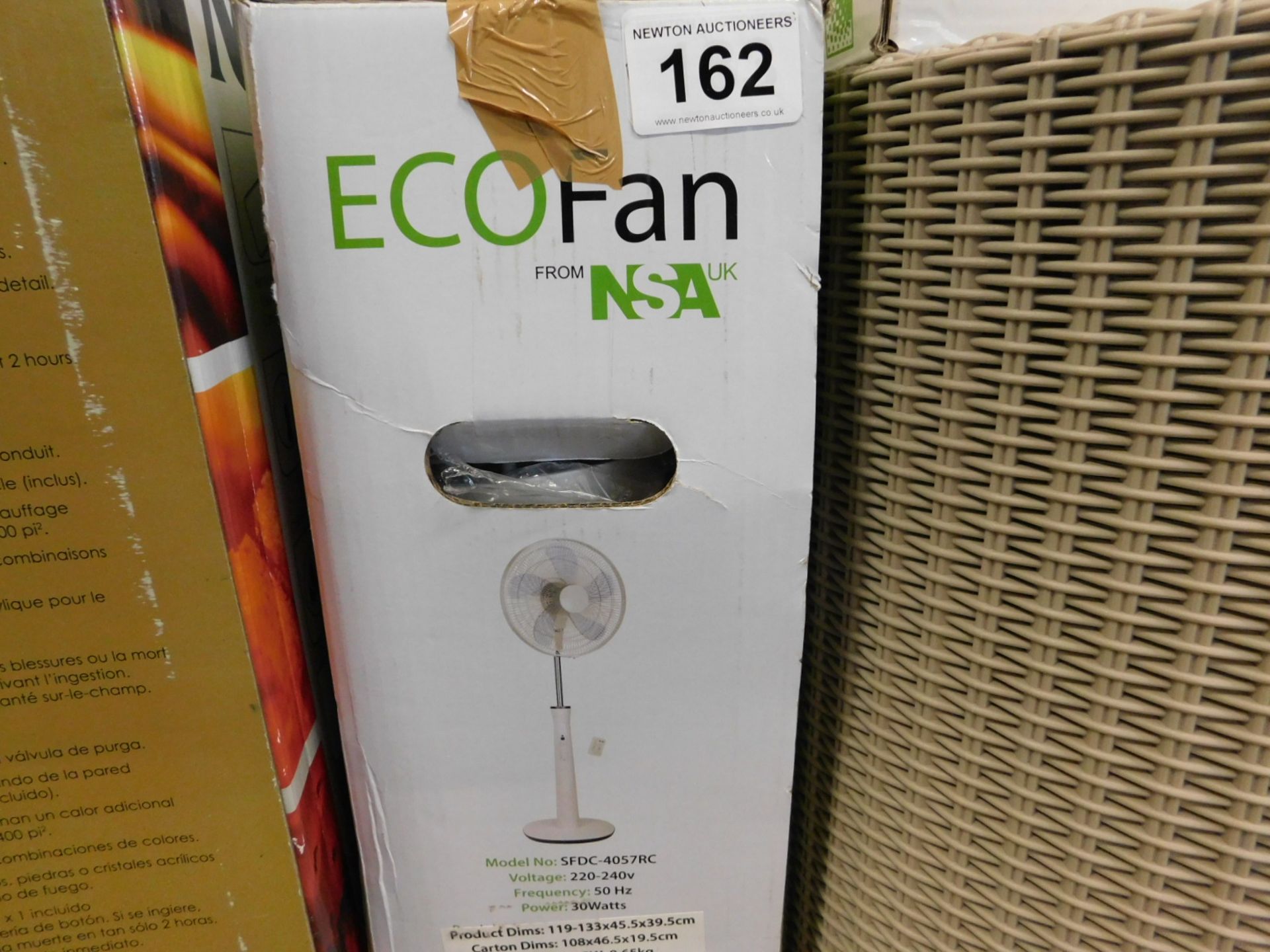 1 BOXED NSA SFDC-4057RC ECO PEDESTAL FAN RRP £119.99