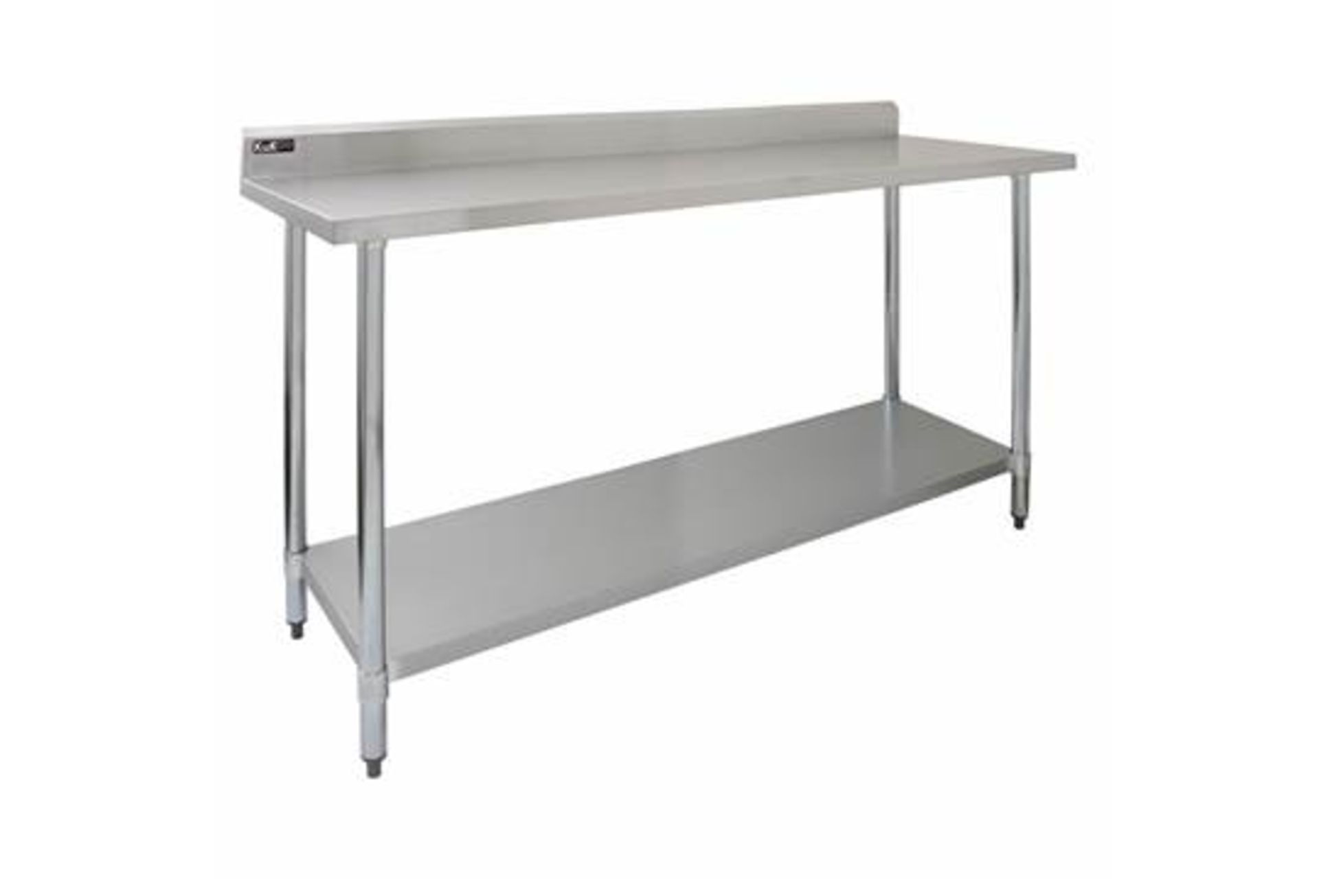 1 BOXED KUKOO 6FT METAL CATERING TABLE (NO LEGS) £175