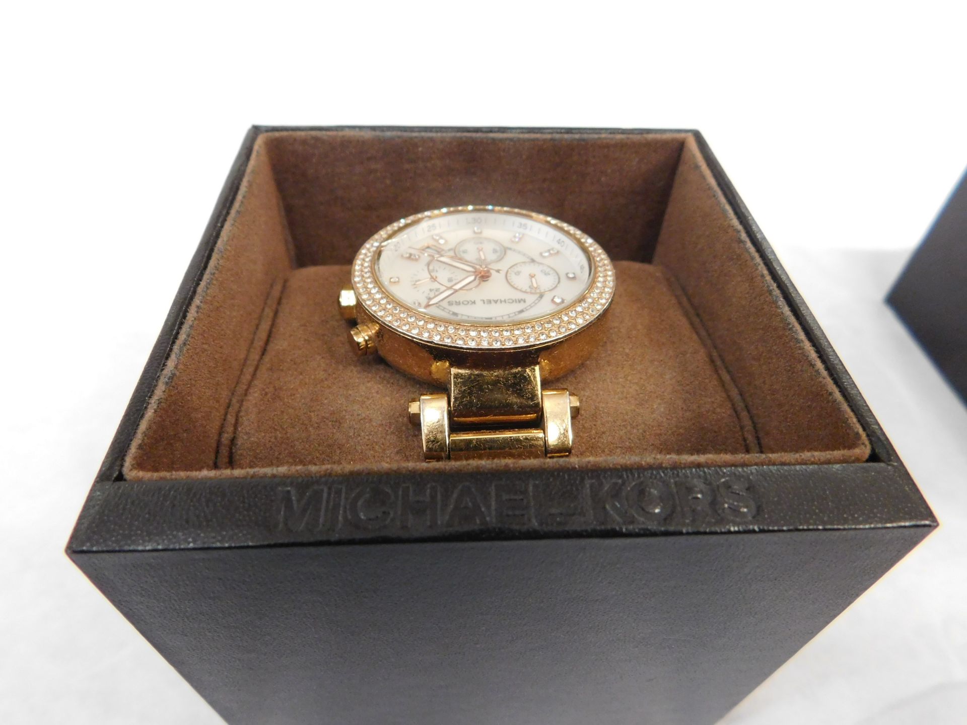 1 BOXED MICHAEL KORS LADIES CHRONOGRAPH WATCH RRP £249