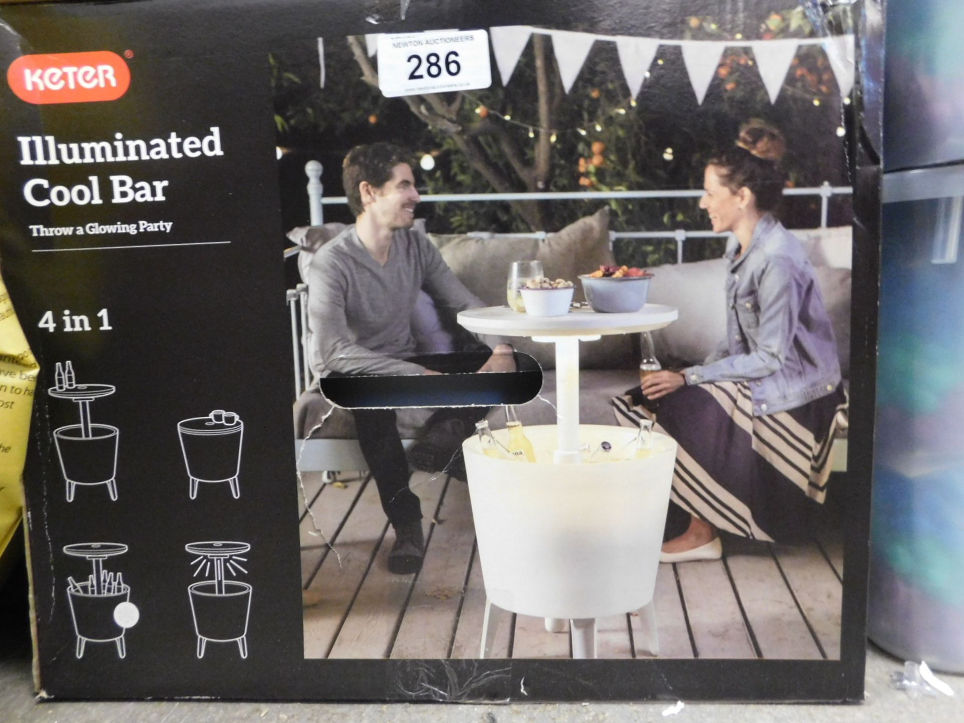 1 BOXED KETER ILLUMINATED COOL BAR RRP £79.99