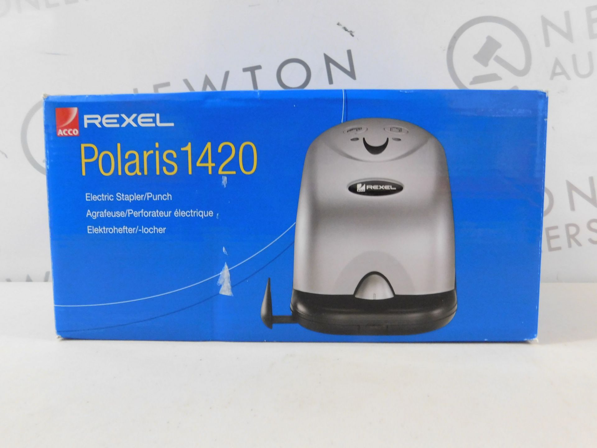 1 BOXED REXEL POLARIS 1420 ELECTRIC STAPLER/PUNCH RRP £24.99