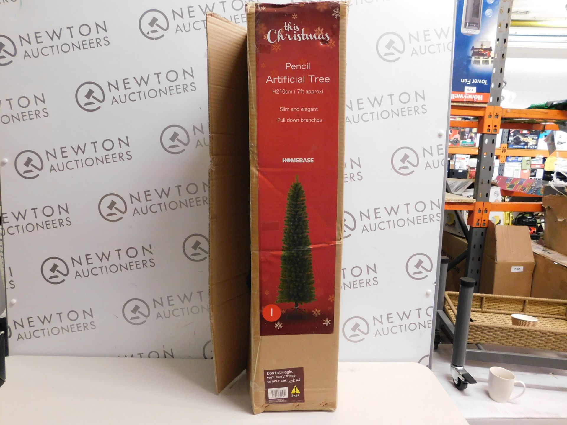 1 BOXED THIS CHRISTMAS 7FT PENCIL ARTIFICIAL TREE RRP £39.99