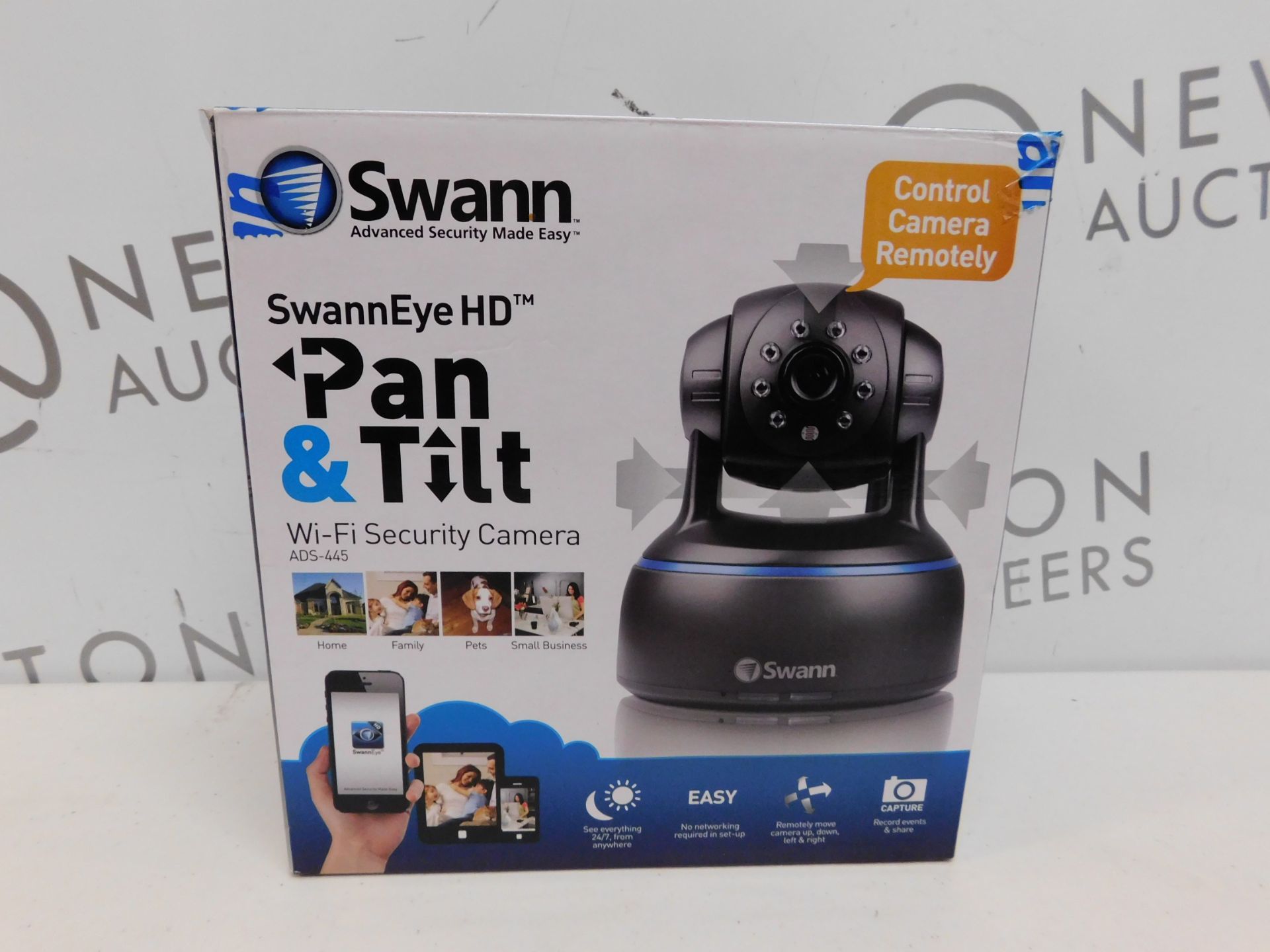 1 BOXED SWANN ADS-445 720P HD PAN & TILT WI-FI SECURITY CAMERA RRP £89.99