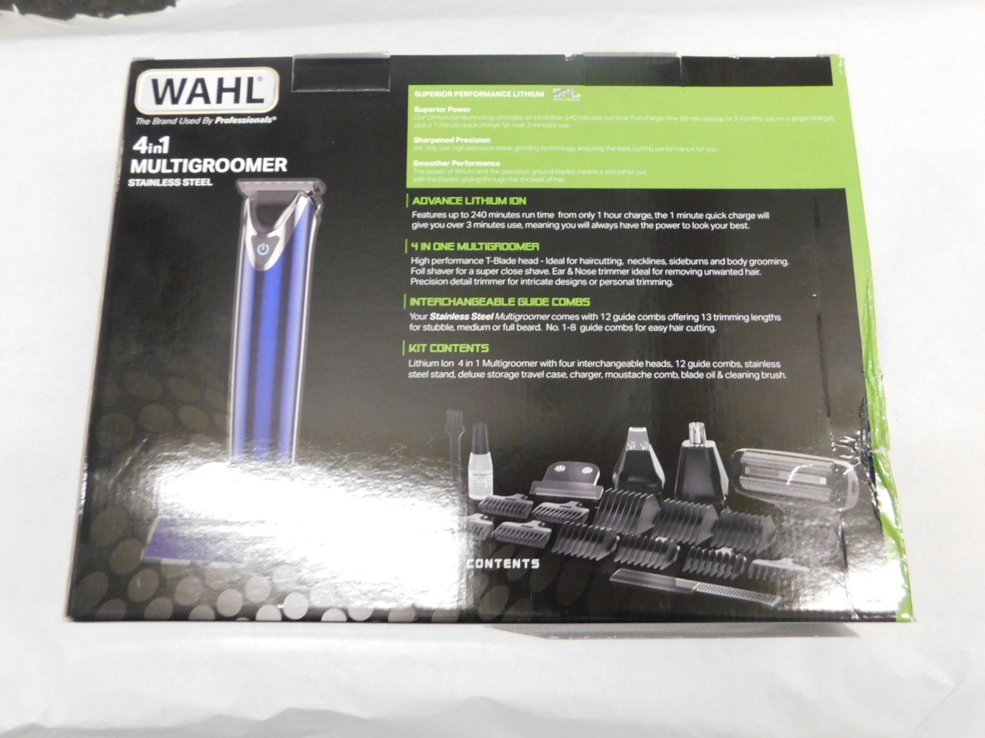 1 BOXED WAHL 4 IN 1 STAINLESS STEEL GROOMING STATION RRP £79.99