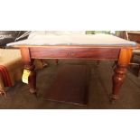 MAHOGANY DINING ROOM TABLE (X2) SPARE LEAVES,