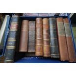 5 Part leather bound volumes and three others inc.