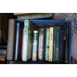 Box of modern volumes on a variety of subjects including 'One of Us' by Hugo Young etc