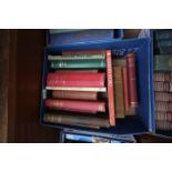 Box of books on a variety of subjects including illustrated volume 'The Vicar of Wakefield' by