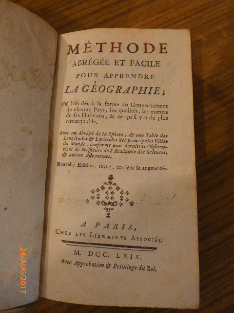 CROZAT - MÉTHODE ABRÉGÉÉ ET FACILE Poor Apprendre la Geographie..... - Image 2 of 3