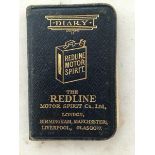 A rare Redline Motor Spirit diary for 1926.