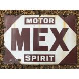 A Mex Motor Spirit rectangular enamel sign by Imperial Enamel Co. Ltd. 30 x 20".