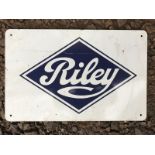 A rectangular sign advertising Riley, 18 x 11 1/2".