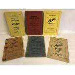 A group of six Austin handbooks and instruction books, all relating to marine engines including