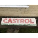 A Castrol rectangular banner, 108 x 24".