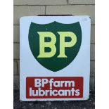 A BP Farm Lubricants advertising sign, 22 1/2 x 28 3/4".