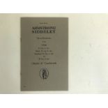 An Armstrong Siddeley specifications booklet for chassis and coachwork, 1926.