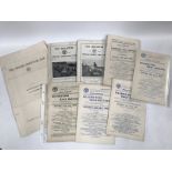 A VSCC membership list for 1946 and five VSCC Silverstone race programmes for the 1950s and 1960s.