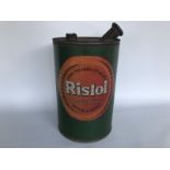 A Ristol Motor Oil by the Henry Prichard & Co. Ltd. Bristol and Cardiff cylindrical partly ribbed