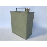 A Shell two gallon petrol can with an unusually large Shell motif to each side, with brass cap,